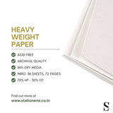 Stationerie Artists Heavy Cartridge A4 Pad 240 GSM 36 Sheets - Retail Maharaj