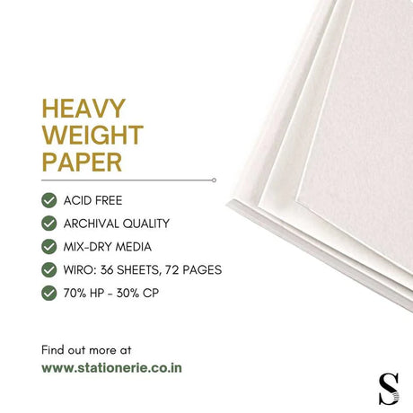 Stationerie Artists Heavy Cartridge A4 Pad 240 GSM 36 Sheets - Retail Maharaj