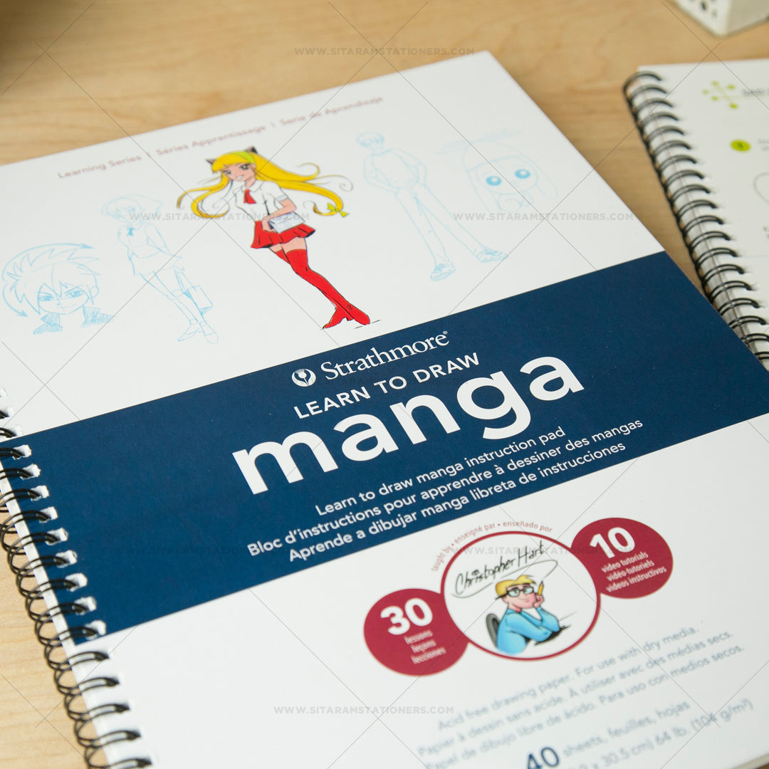 Strathmore Learn to Draw Cartoon Manga and Animal Instructional Art Pads - Retail Maharaj