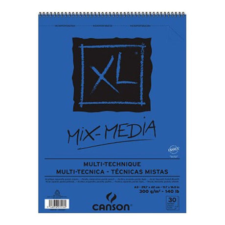 Canson XL Mixed Media Sketchbook Spiral Pad 300 GSM Acid Free Artist Paper - Retail Maharaj