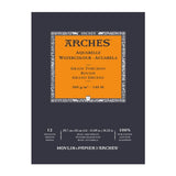 Arches Aquarelle Watercolour Rough Grain Paper Pad Open Stock 12 Sheets - Retail Maharaj