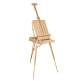 Brustro Artists' Studio Portable Wooden Box Easel – Beechwood, Telescopic Legs, Large Storage - Retail Maharaj