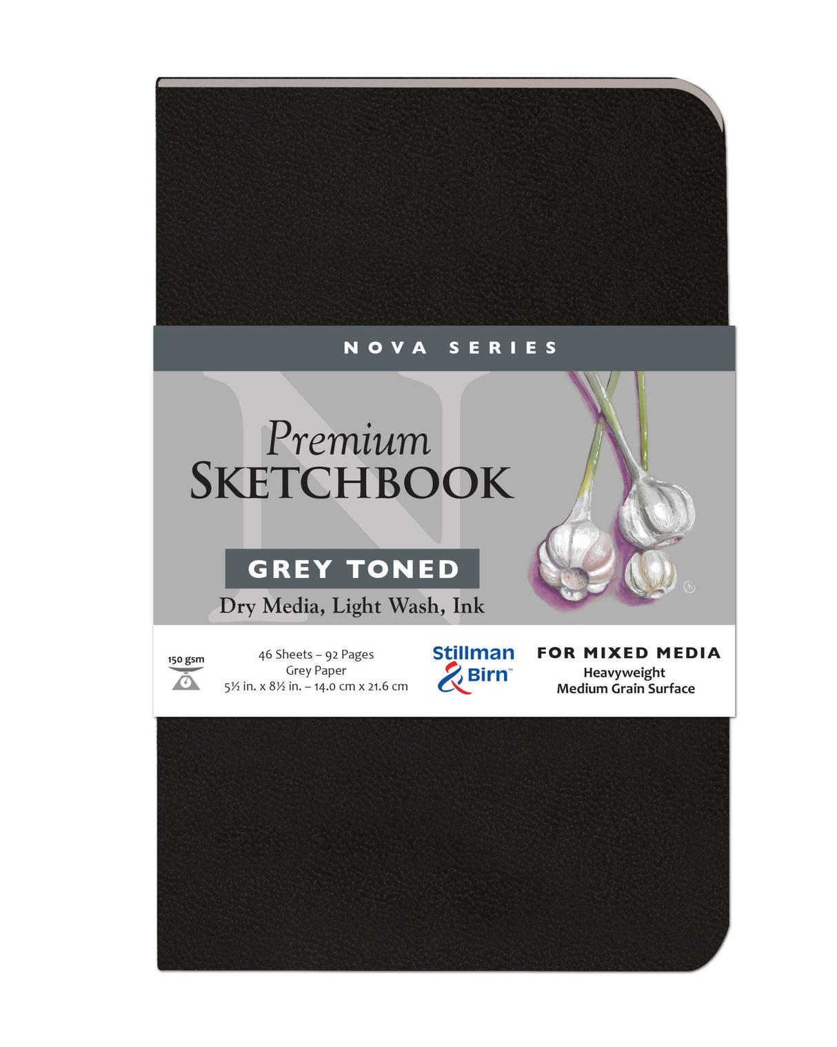 Stillman Birn Grey Nova Series Medium Grain Sketchbook Open Stock - Retail Maharaj