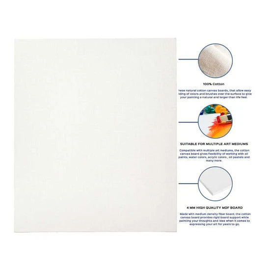 Stationerie Artists Canvas Board 8 x 10 Set of 3 - Retail Maharaj