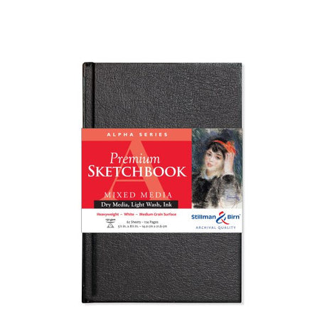 Stillman and Birn Alpha Series White Sketchbook for Dry Media Ink and Light Wash - Retail Maharaj