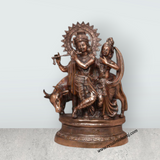 Radha Krishna Idol | Copper Idol/ Radha Krishna Murti for Pooja - Retail Maharaj