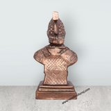 Shivaji Maharaj Statue - 15 x 8 Inches | Copper Oxidised Shivaji Statue/ Shivaji Maharaj Murti for Home/ 1.760 Kgs - Retail Maharaj