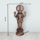 Standing Balaji Murti - 16 x 7 Inches | Copper Oxidised Balaji Idol/ Balaji Statue for Home Decor/ 1.100 Gms - Retail Maharaj