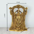 Balaji Murti - 9 Inches | Tirupati Balaji Idol/ Aluminium Material/ Tirupati Balaji Statue for Pooja - Retail Maharaj