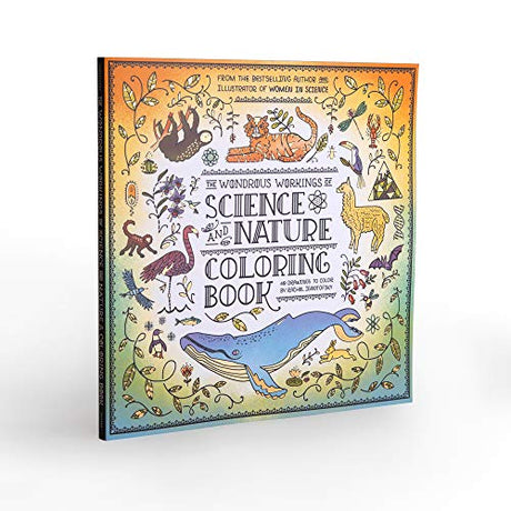 The Wondrous Workings of Science and Nature Coloring Book: 40 Line Drawings to Color - Retail Maharaj