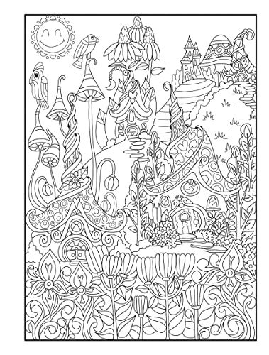 Creative Haven Whimsical Houses Coloring Book - Retail Maharaj