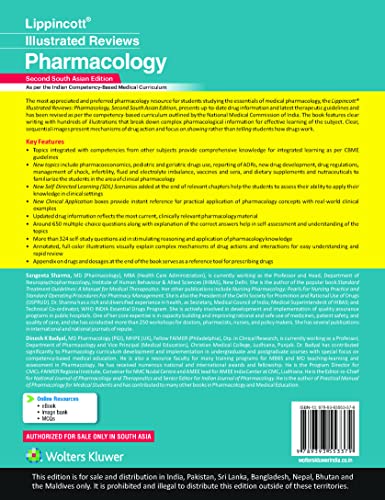 Lippincott® Illustrated Reviews: Pharmacology, 2nd South Asian ed - Retail Maharaj