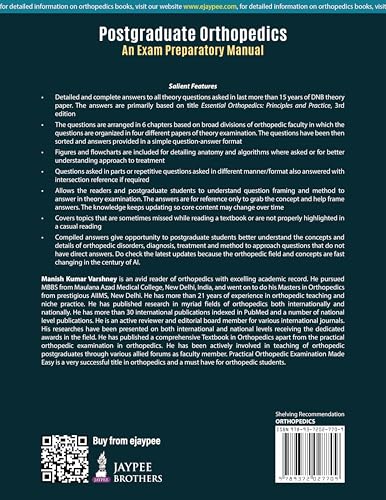 POSTGRADUATE ORTHOPEDICS AN EXAM PREPARATORY MANUAL - Retail Maharaj