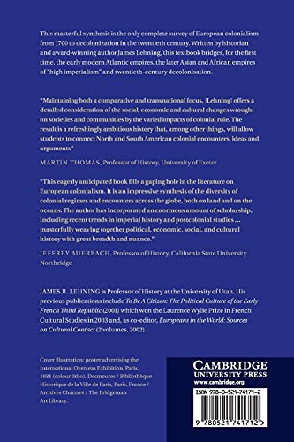 European Colonialism since 1700 (New Approaches to European History) - Retail Maharaj