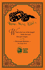 The Jungle Book Rudyard Kipling Classic Novel, (Adventure with Mowgli, Jungles of India, Journey of Self Discovery), Ribbon Page Marker, Perfect for Gifting - Retail Maharaj