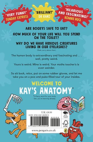 Kay's Anatomy: A Complete (and Completely Disgusting) Guide to the Human Body - Retail Maharaj