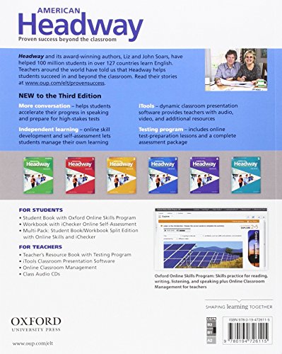 AMERICAN HEADWAY 3E 3 SB WITH ONLINE SKILLS - Retail Maharaj