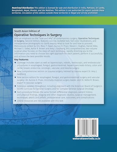 Operative Techniques in Surgery, 2nd South Asian ed - Retail Maharaj