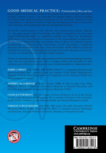 Good Medical Practice: Professionalism, Ethics and Law - Retail Maharaj