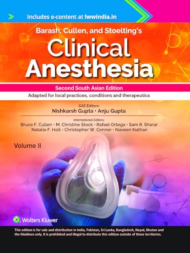 Barash, Cullen and Stoelting's Clinical Anesthesia, (Vol 2 Set), 2nd South Asian ed - Retail Maharaj