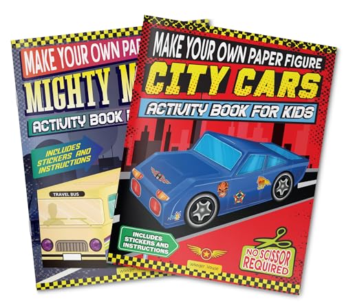 Make Your Own Paper Figures – City Cars Cut, Fold & Create Your Own Urban Vehicle Models | Ages 6–10 | Hands-On Paper Craft Fun for 2+ Hours - Retail Maharaj