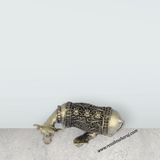 Cow and Calf Idol - 3 x 4 Inches | Brass Kamadhenu Statue/ Cow Calf Idol for Pooja/ 200 Gms Approx - Retail Maharaj