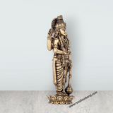 Vishnu Murti - 5 x 2 Inches | Brass Vishnu Idol/ Vishnu Statue for Pooja/ 180 Gms Approx - Retail Maharaj