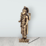 Vishnu Murti - 6.75 x 2.5 Inches | Brass Idol/ Vishnu Statue Standing On Lotus for Pooja/ 180 Gms Approx - Retail Maharaj