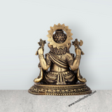 Krishnan Statue - 7.5 x 3.25 Inches | Brass idol/ Krishna Flute Statue for Pooja/ 375 Gms Approx - Retail Maharaj