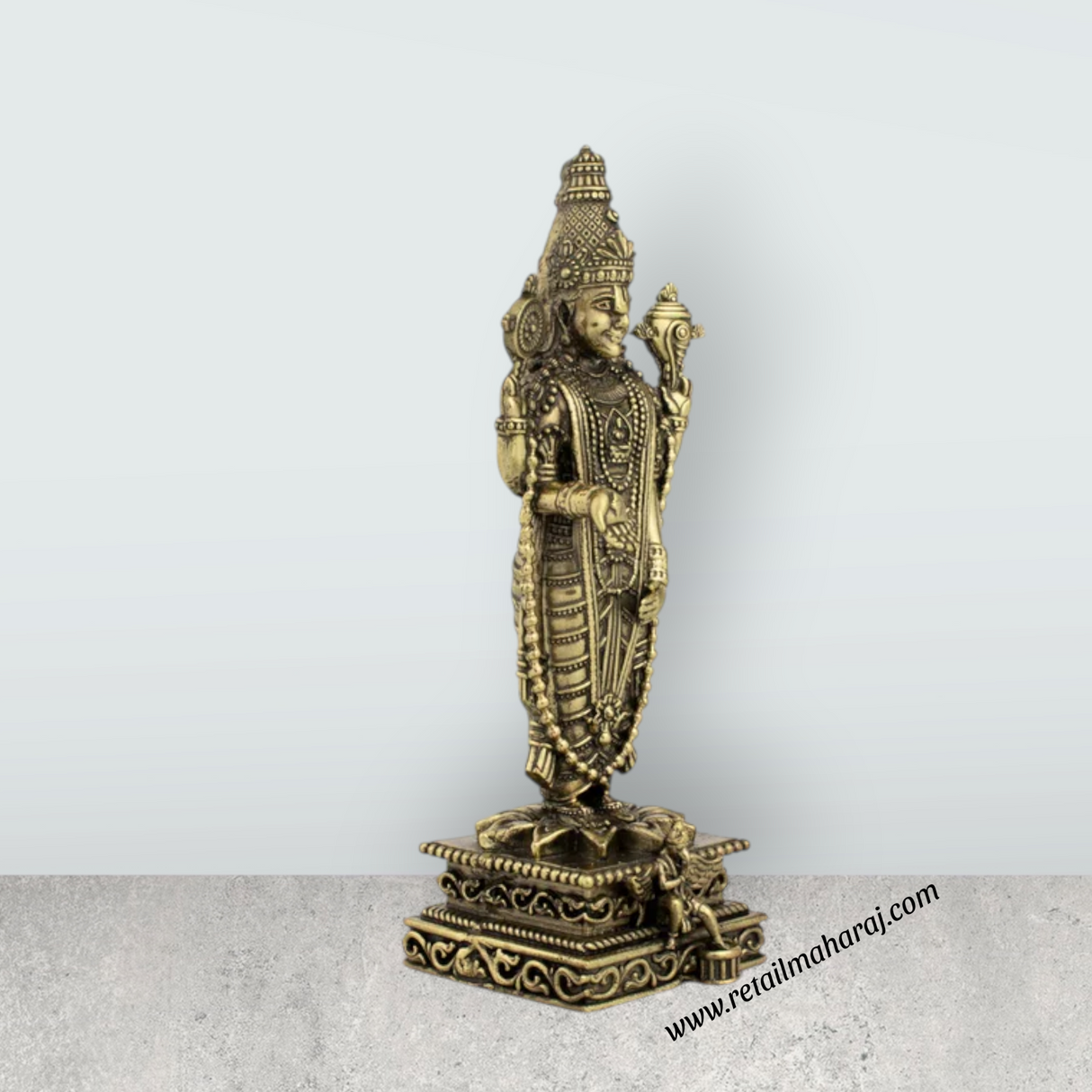 Balaji Murti - 6 x 2 Inches | Balaji Statue/ Balaji Idol for Pooja/ 290 Gms Approx - Retail Maharaj