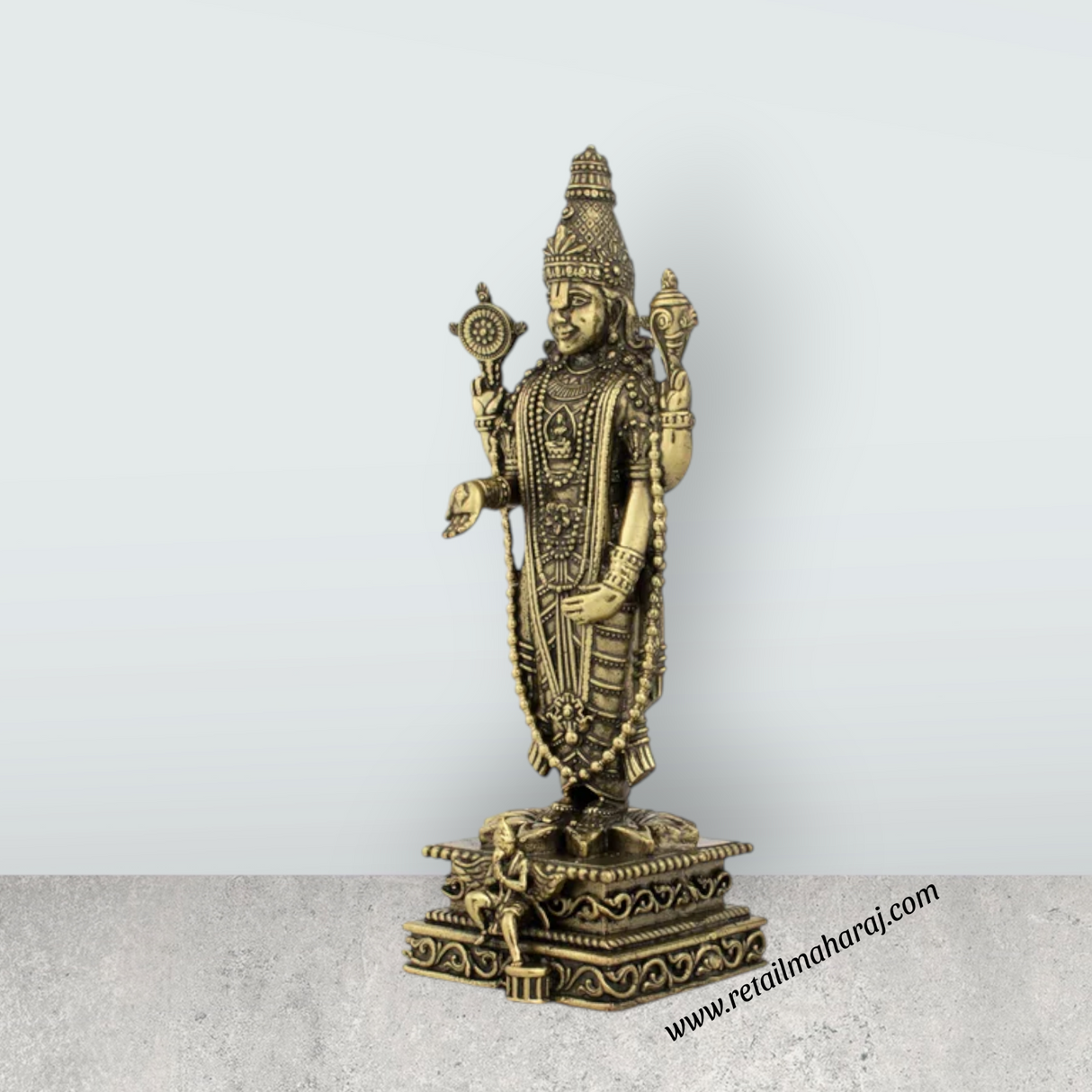 Balaji Murti - 6 x 2 Inches | Balaji Statue/ Balaji Idol for Pooja/ 290 Gms Approx - Retail Maharaj