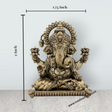 Ganesha Murti Statue - 2 x 1.75 Inches | Brass Idol/ Vinayaka Idol for Pooja/ 55 Gms Approx - Retail Maharaj
