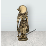 Ramar Murti Set - 10 x 3 Inches | Antique Brass Ram Darbar Idol (Sita Ram Laxman Hanuman) - Retail Maharaj