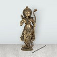 Ramar Murti Set - 10 x 3 Inches | Antique Brass Ram Darbar Idol (Sita Ram Laxman Hanuman) - Retail Maharaj