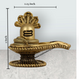 Shivling with Naga – 2.25 x 2 Inch | Antique Brass Shiva Lingam / Sivalingam Idol for Pooja & Home Temple Decor - Retail Maharaj