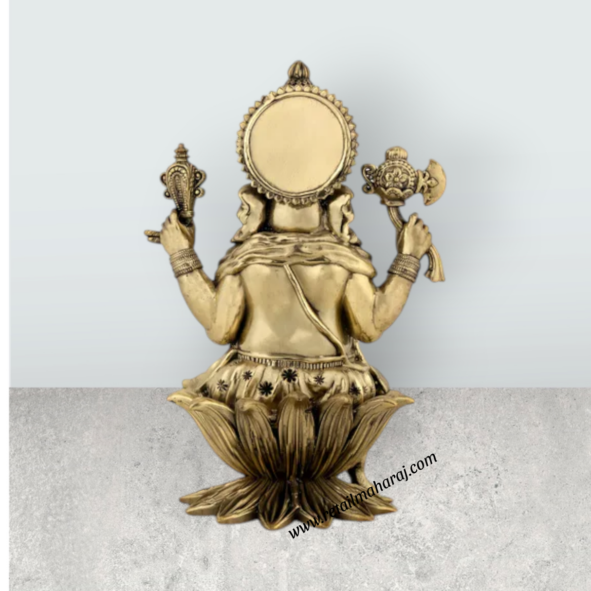 Ganesha Murti – 2 x 1.25 Inches | Brass Vinayaka Murti / Antique Polish Vigneshwara Statue for Home Temple - Retail Maharaj