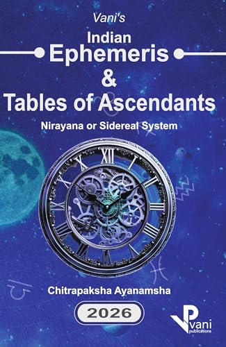Vani's Indian Ephemeris and Table of Ascendants 2026 - Retail Maharaj