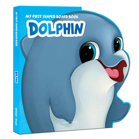My First Shaped Board book - Dolphin, Die-Cut Animals, Picture Book for Children - Retail Maharaj