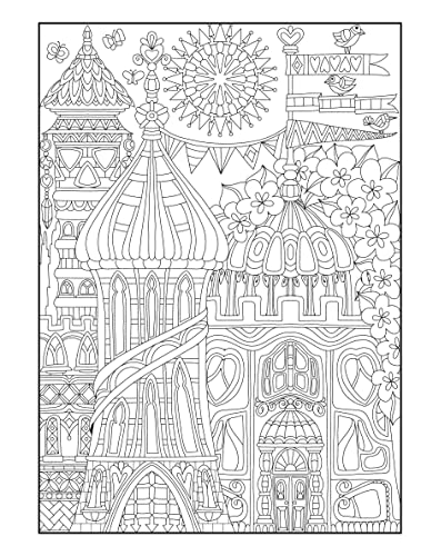 Creative Haven Whimsical Houses Coloring Book - Retail Maharaj