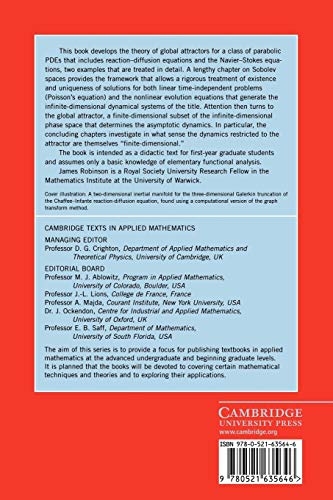 Infinite Dimensional Dynamical Systems: An Introduction to Dissipative Parabolic Pdes and the Theory of Global Attractors: 28 (Cambridge Texts in Applied Mathematics, 28) - Retail Maharaj