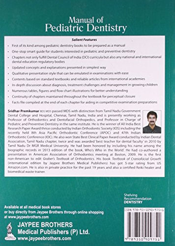 MANUAL OF PEDIATRIC DENTISTRY - Retail Maharaj