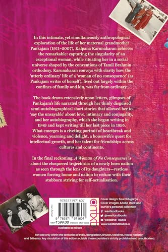 A Woman of No Consequence: Memory, Letters and Resistance in Madras - Retail Maharaj