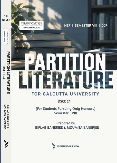 Partition Literature (DSCC-24, Semester-8, CU) [ For Students Pursuing Only Honours] (English Version)