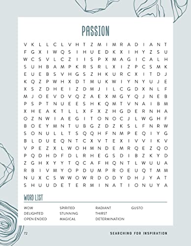 Searching for Inspiration: Word Searches and Writing Prompts to Uplift - Retail Maharaj
