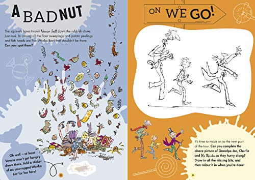 Roald Dahl's Charlie and the Chocolate Factory Whipple-Scrumptious Sticker Activity Book - Retail Maharaj