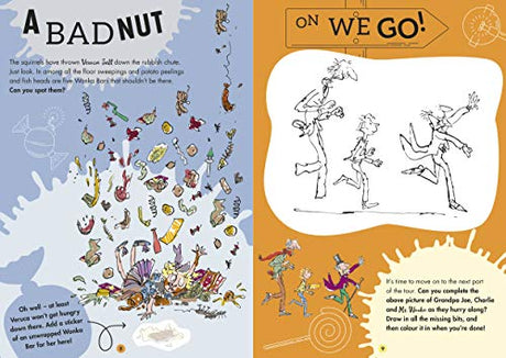 Roald Dahl's Charlie and the Chocolate Factory Whipple-Scrumptious Sticker Activity Book - Retail Maharaj