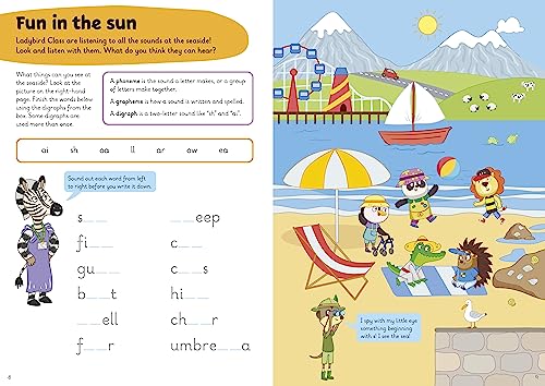 Phonics Practice: A Learn with Ladybird Activity Book (5-7 years): Ideal for home learning (KS1) - Retail Maharaj