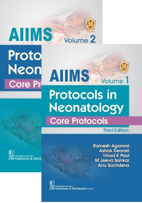 Aiims Protocols In Neonatology Core Protocols 2 Vol Set 3Ed (Pb 2025): 1,2 - Retail Maharaj