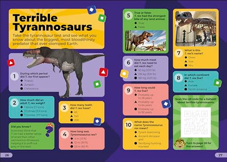 Kahoot! Quiz Time Dinosaurs: 250 Trivia Questions (with QR Codes Inside for 150 Interactive Bonus Questions) – Educational Kids Quiz Book - Retail Maharaj