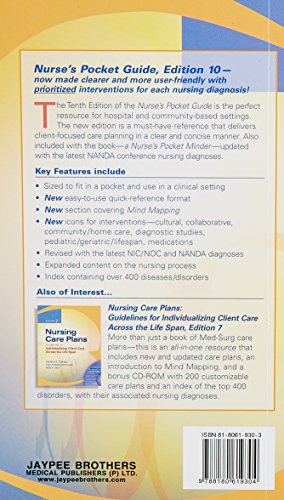 NURSE'S POCKET GUIDE DIAGNOSES PRIORITIZED INTERVENTIONS AND RATIONALES - Retail Maharaj